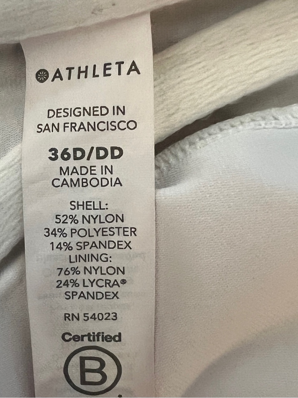 Athleta Black and White Striped Bikini Top - Picture 6 of 7